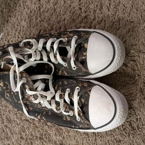 Unique Black and White High-Top Sneakers